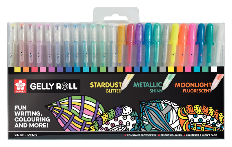 Sakura Gelly Roll set - mixed set - 24 stuks