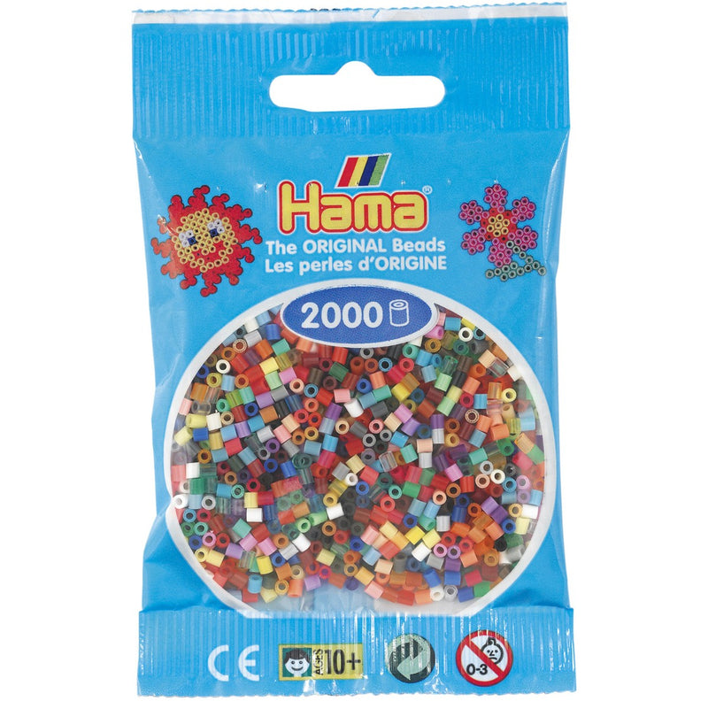 Hama Mini - strijkkralen - 2000 stuks - basic mix 00