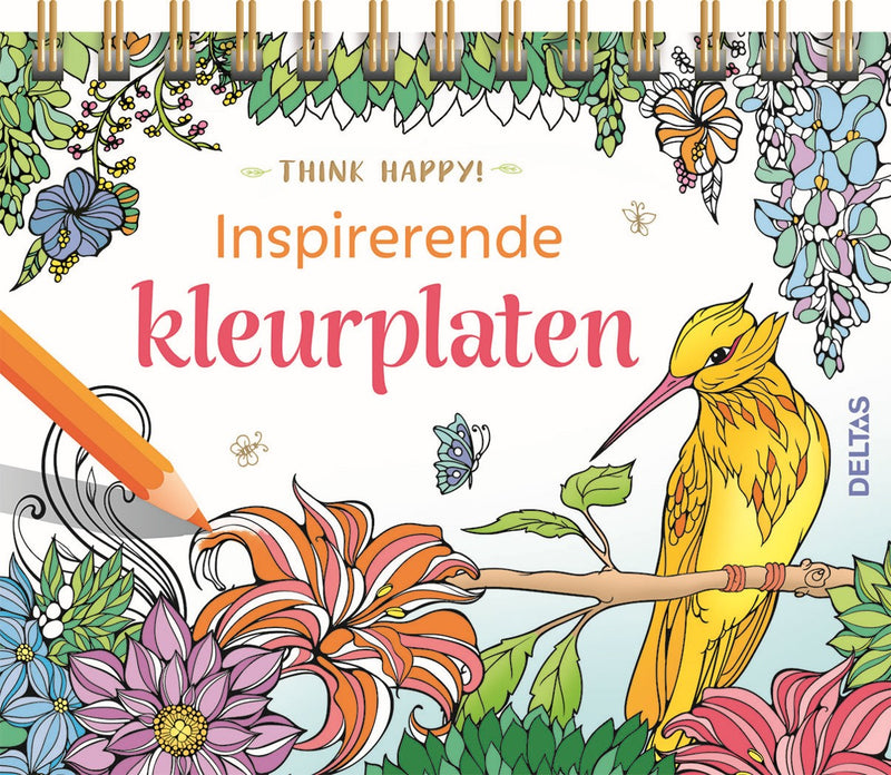 Kleurboek - Think happy! Inspirerende kleurplaten