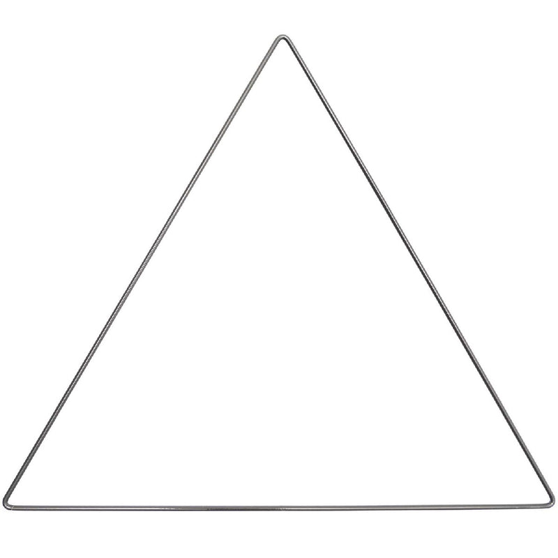 Metalen driehoek - 30 cm - antraciet