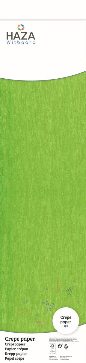 Crêpepapier - lichtgroen