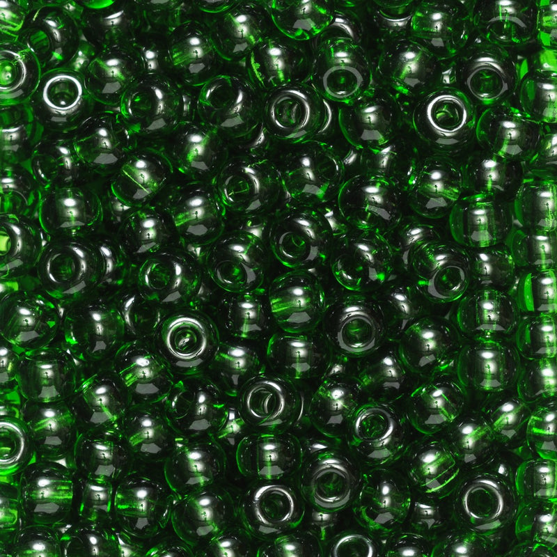 Rocailles - 6/0 - groen transparant