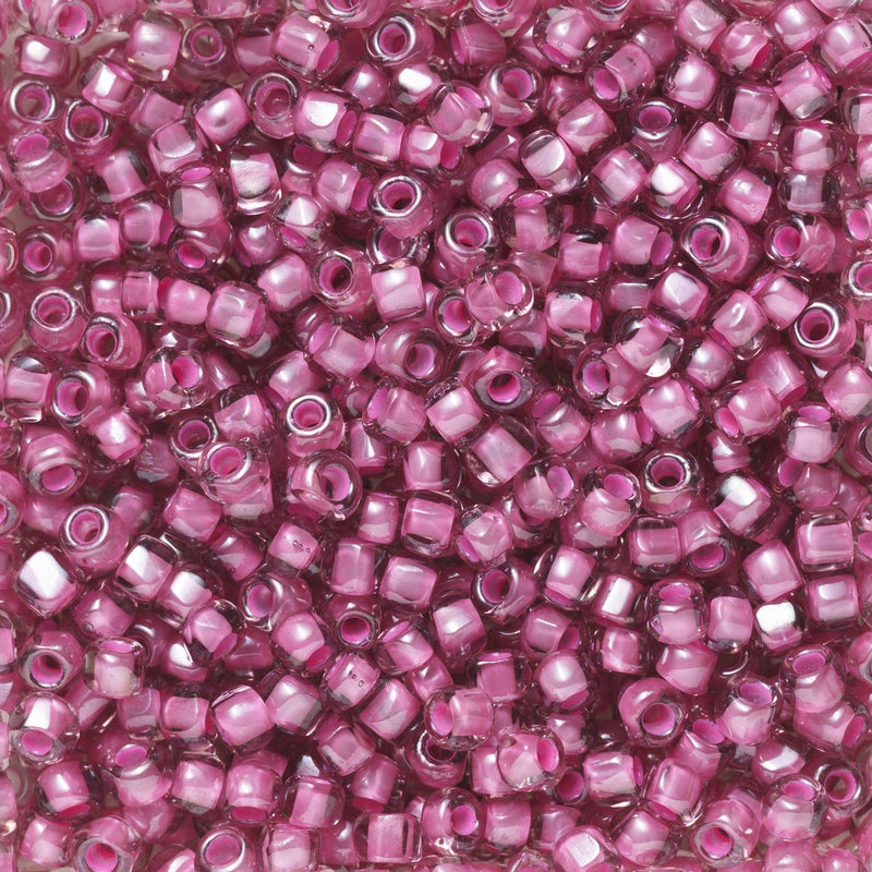 TOHO 3-cut kralen - 12/0 - #959 cerise kern transparant