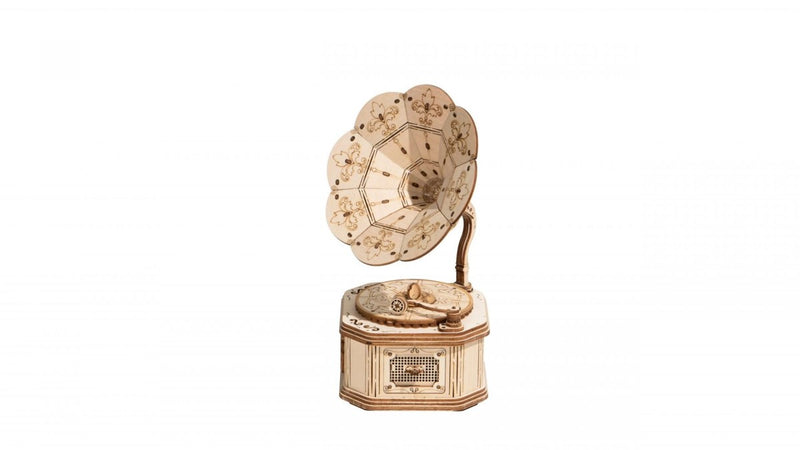 Robotime houten 3D puzzel - Gramophone