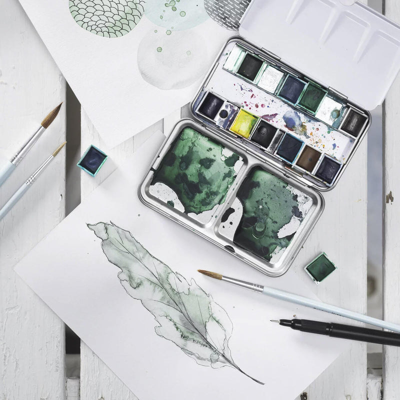 aquarel bladeren