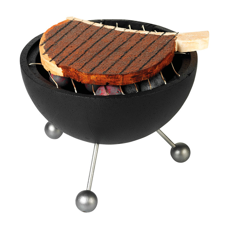 een barbecue met steak