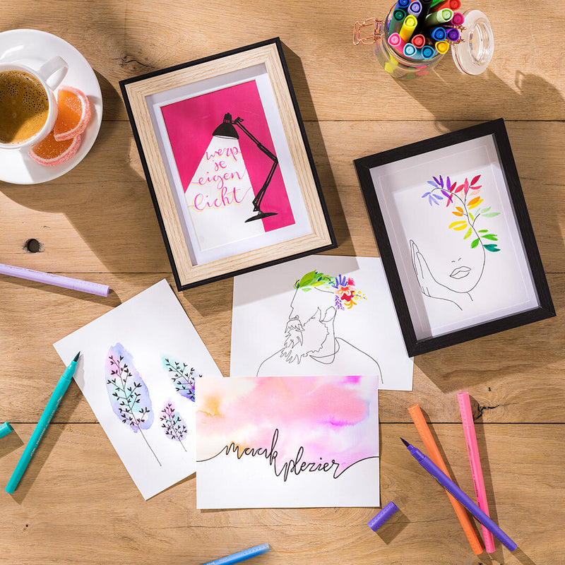 brush pen schilderijtjes