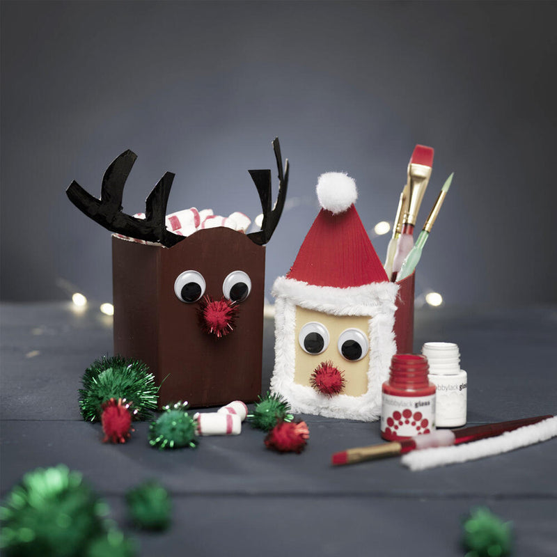 kerst melkpakjes