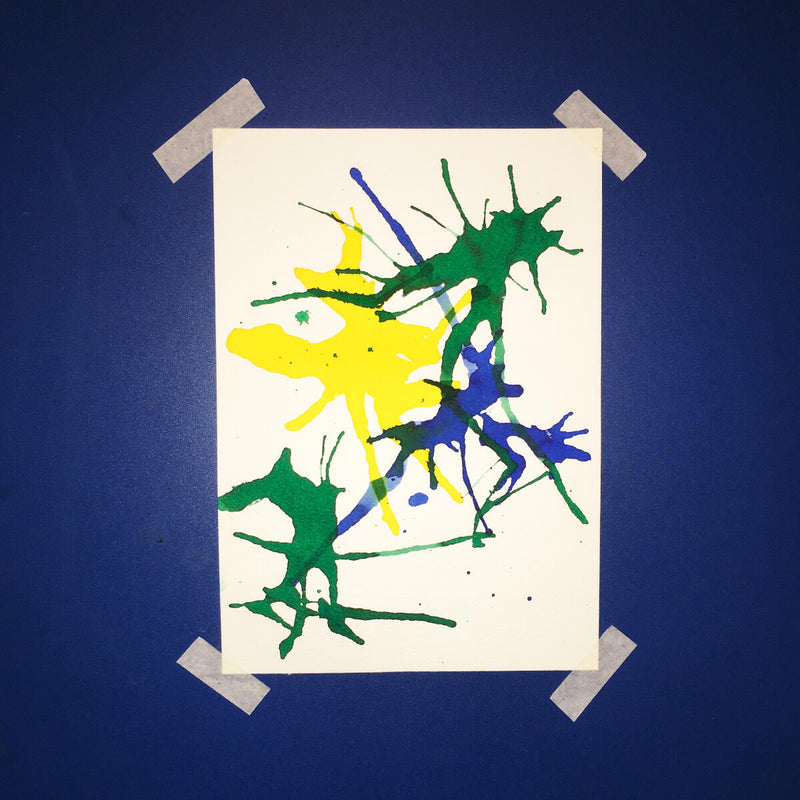 Ecoline blaasschilderij