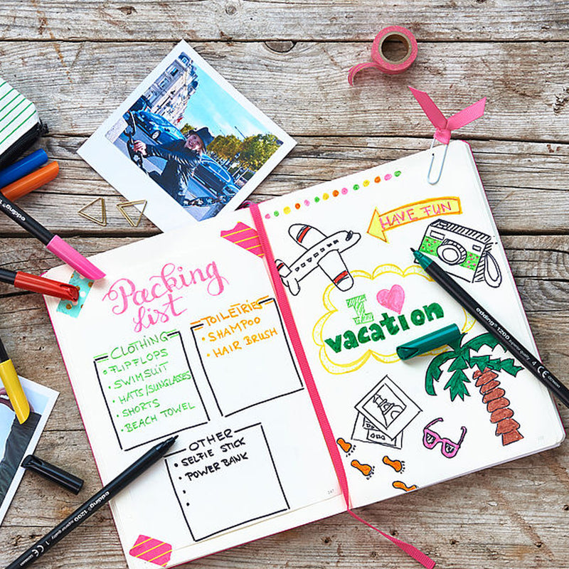 bullet journal paklijst