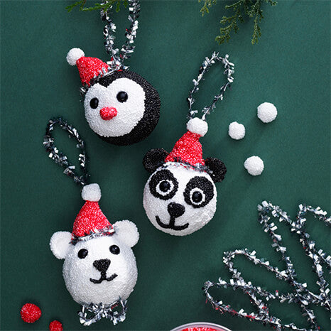 foamklei kerstballen