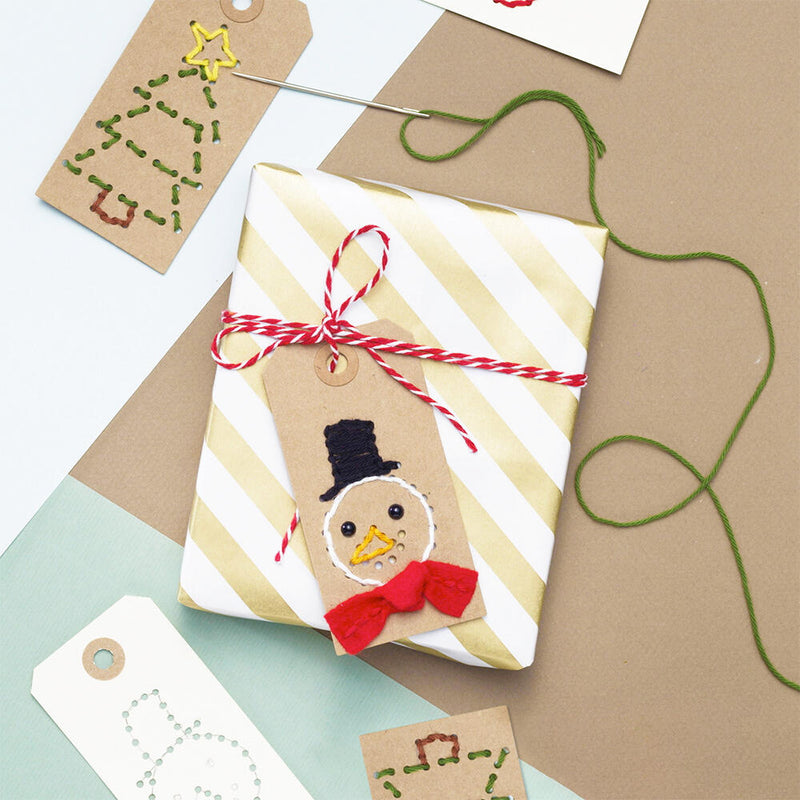 geborduurde cadeaulabels