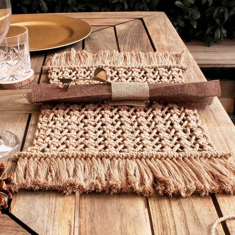 macramé placemats