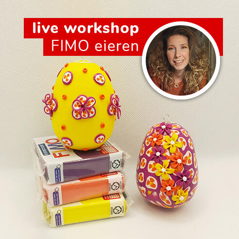 FIMO "candy cane" eieren (met Miranda)