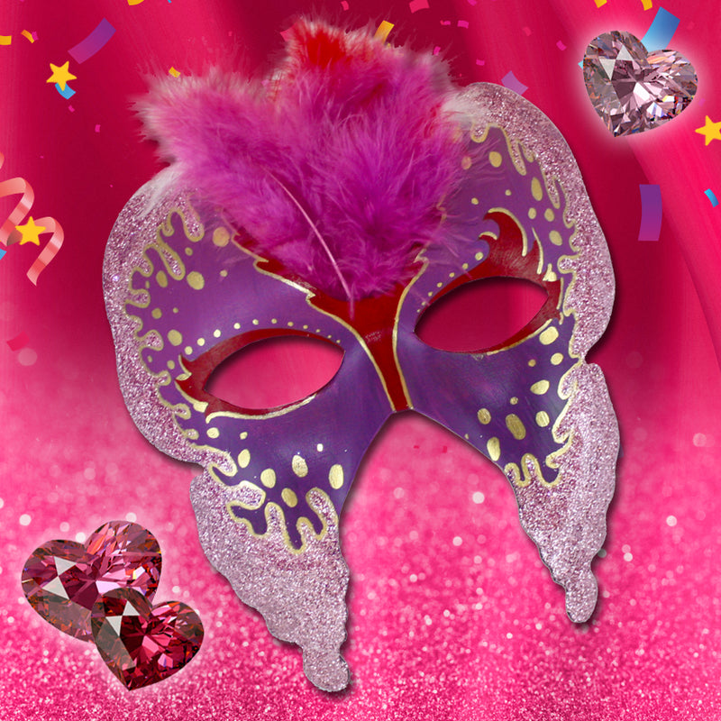 masker met glitterdruppels