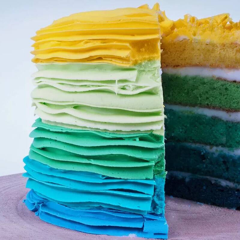 ombre taart