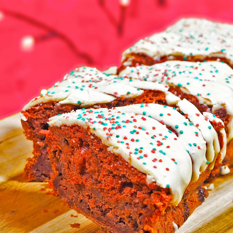red velvet banana bread