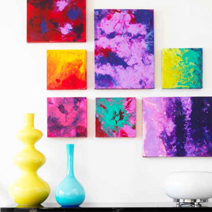 een schilderij met kleurexplosie