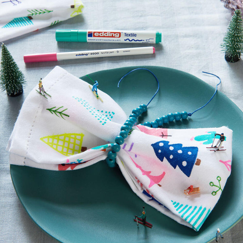 vrolijke kerstservetten