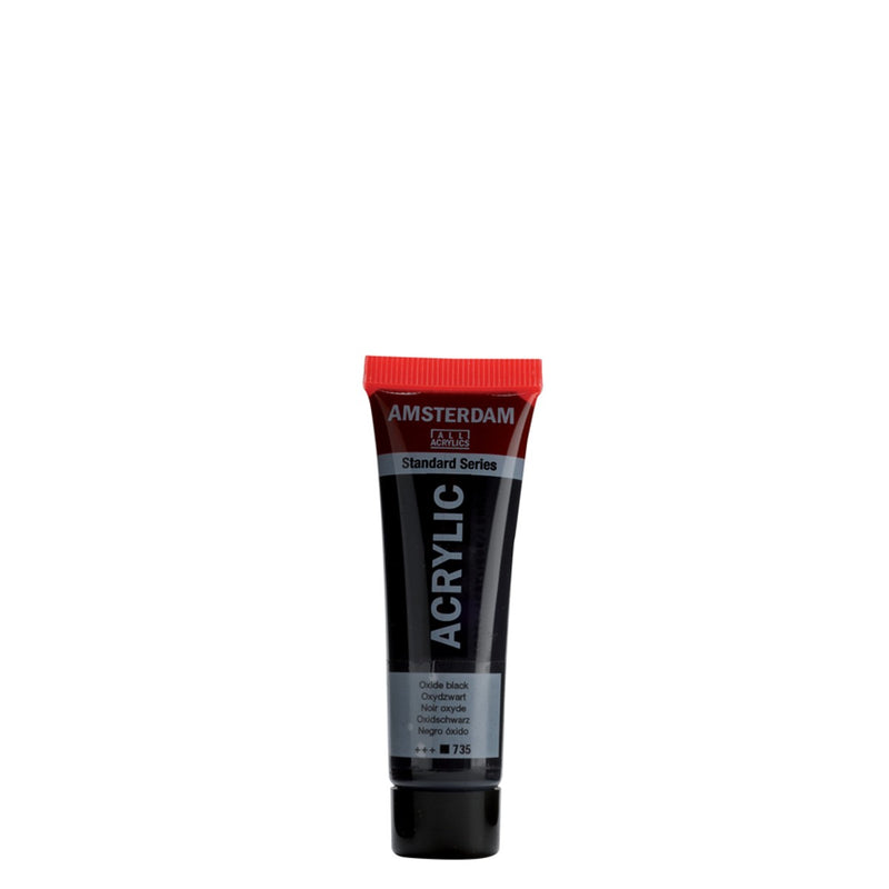 Amsterdam acrylverf - 20 ml - oxydzwart 735