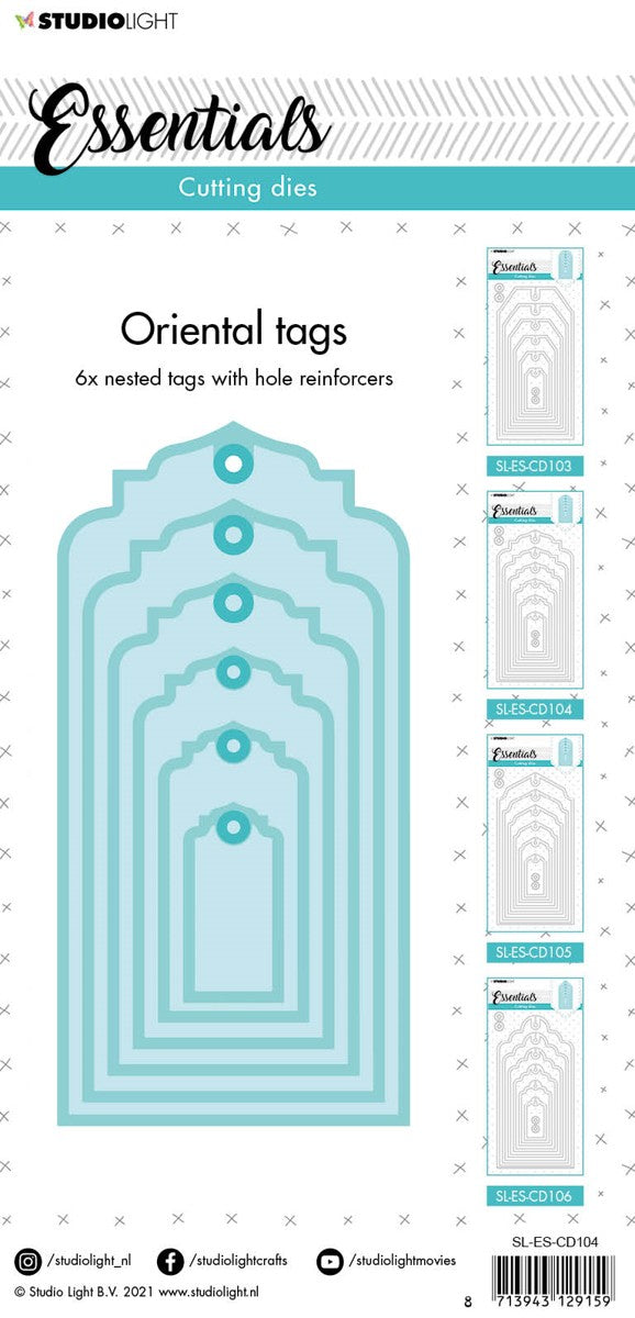 SL Essentials - cutting die - #104 - Oriental tags