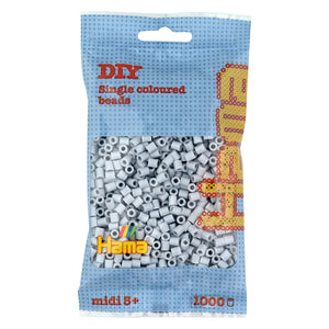 Hama Midi - strijkkralen - 1000 stuks - light grey 70