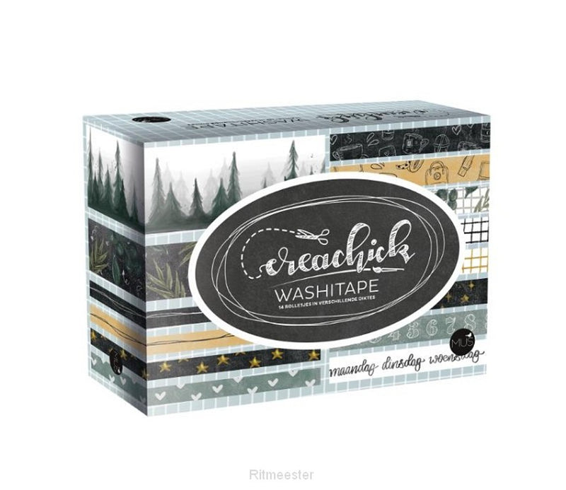 CreaChick - washitape - 14 stuks