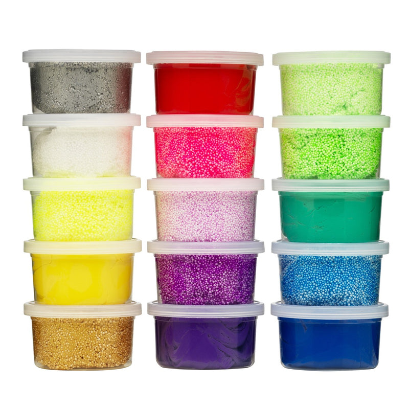 Panduro set foamklei en silkklei - 15 stuks