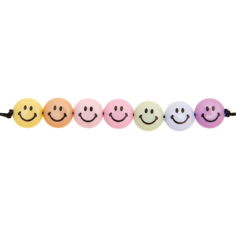 itoshii kralen - afgeronde hoeken - smileys - pastel mix