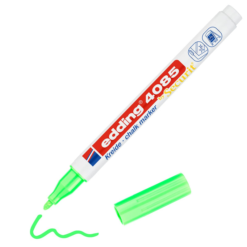 edding 4085 chalk marker - 1 tot 2 mm - neon groen