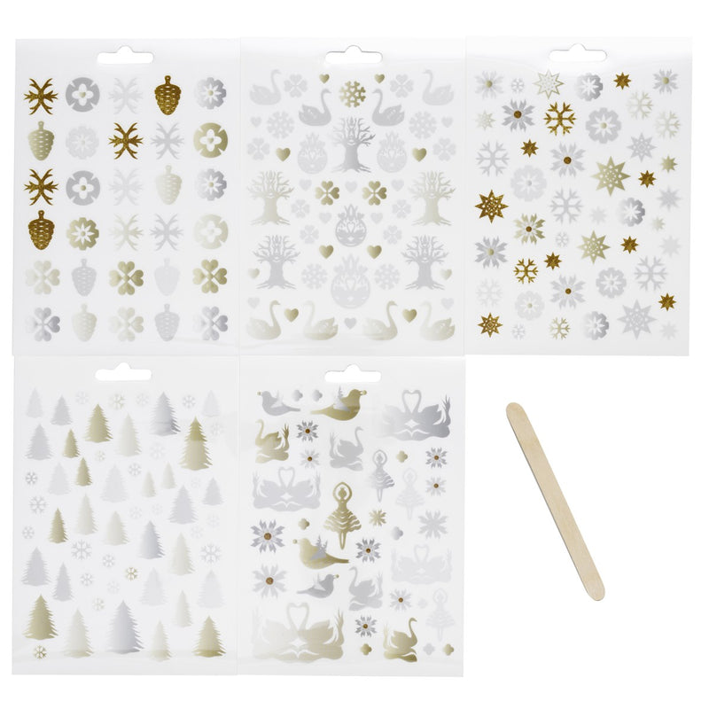 Rub-on stickers - 10 vellen - Kerstmis