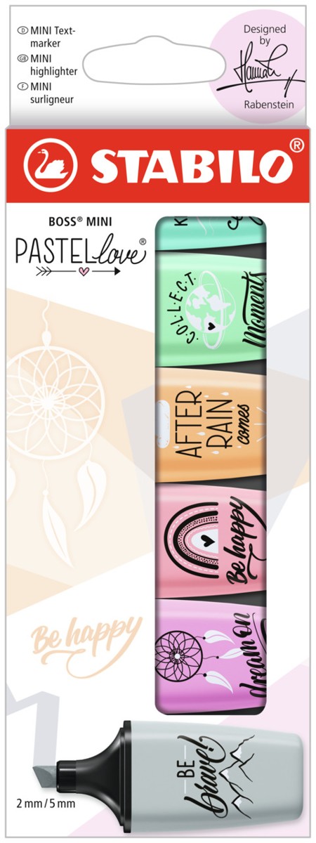 STABILO BOSS MINI - PASTELlove Edition - 6 stuks