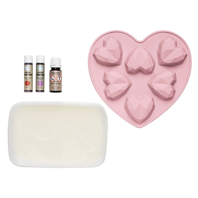 Panduro DIY kit - zeep - hartjes