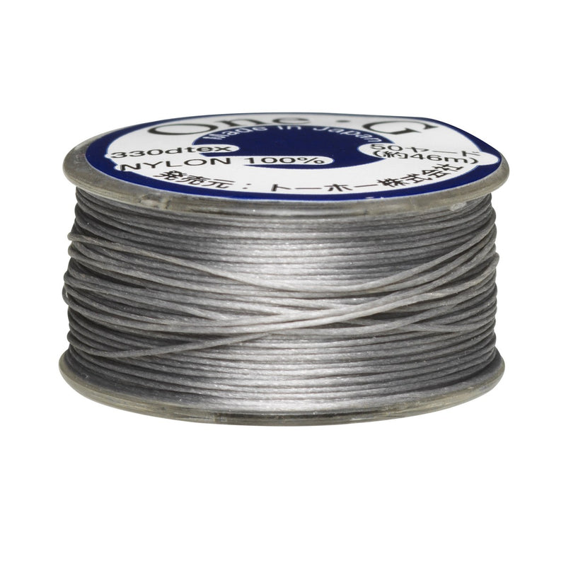 TOHO rijggaren - nylon - 46 meter - zilver