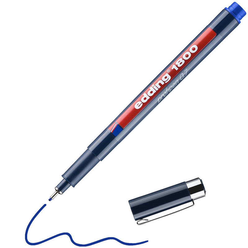 edding 1800 profipen - 0,7 mm - blauw