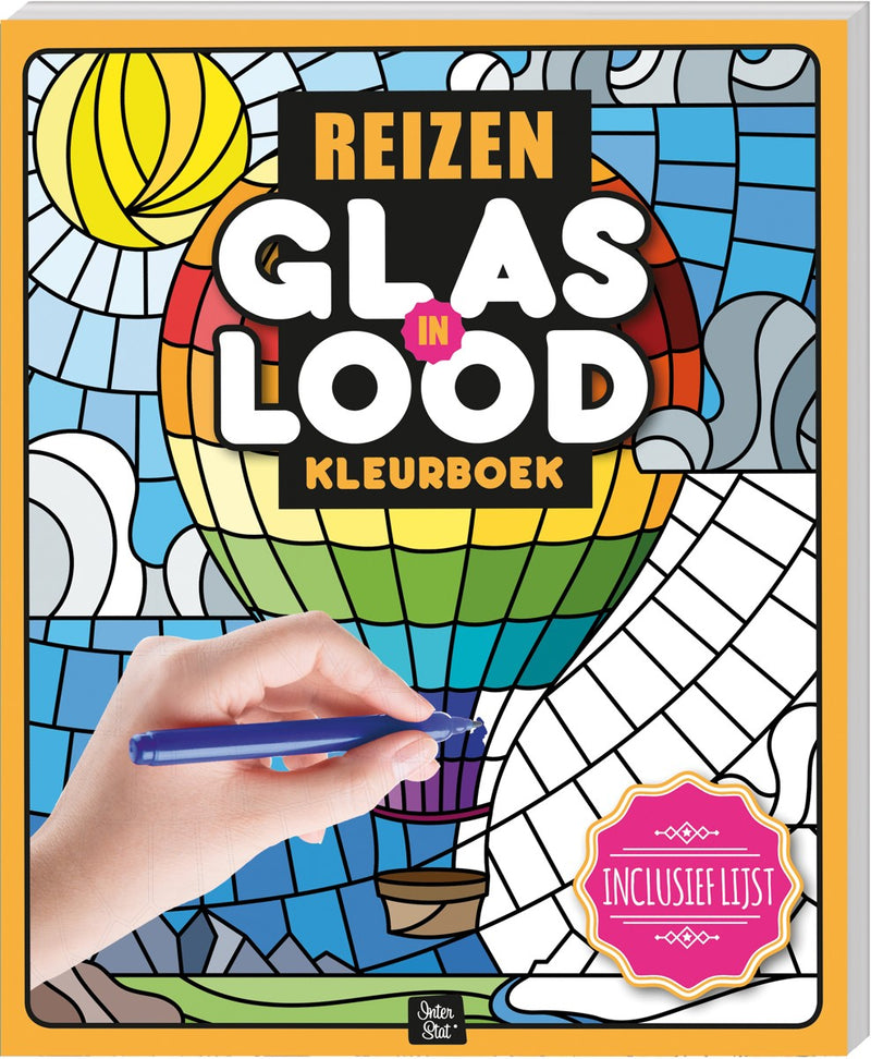 Kleurboek - Glas-in-lood - reizen