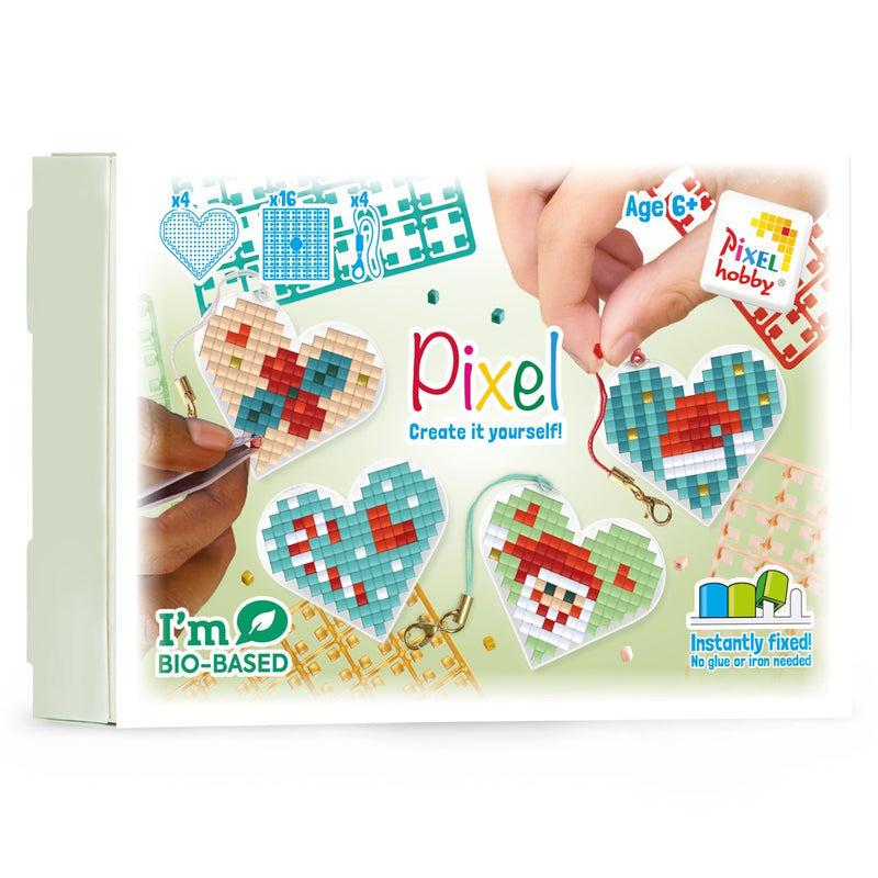 Pixelhobby hartjes medaillon thema box - kerst