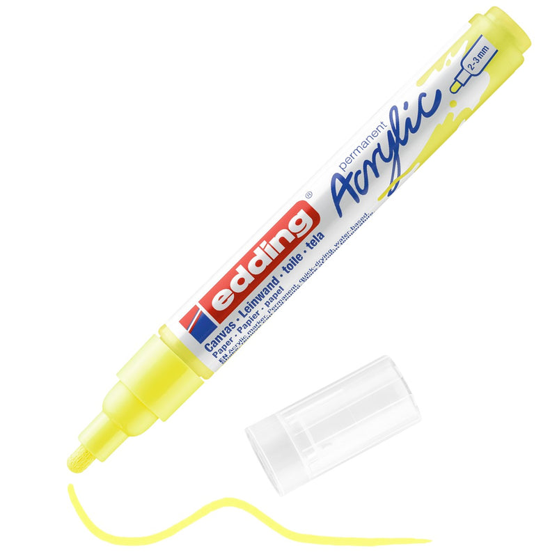edding 5100 acrylic marker medium - 065 neon geel