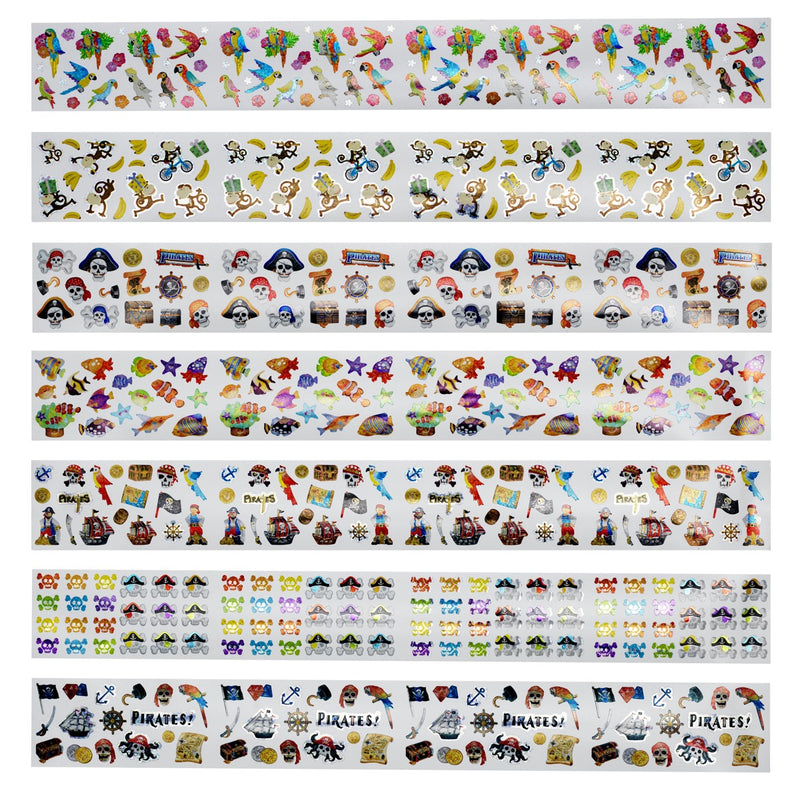 Sticker tube - 480 stuks - pirates