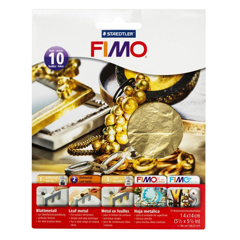 FIMO bladmetaal - goudkleurig