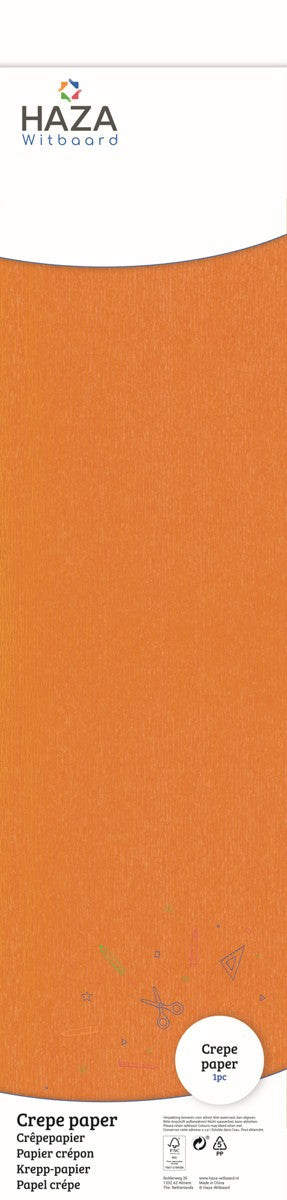 Crêpepapier - oranje