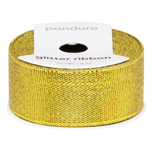 Lint - 25 mm - glitter goud