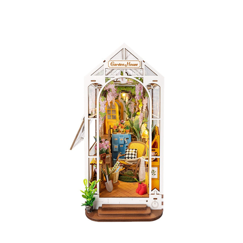 Robotime houten 3D puzzel - book nook - Garden House