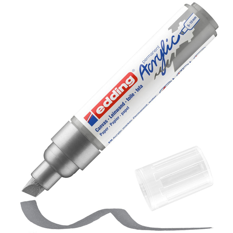 edding 5000 acrylic marker broad - 923 zilver