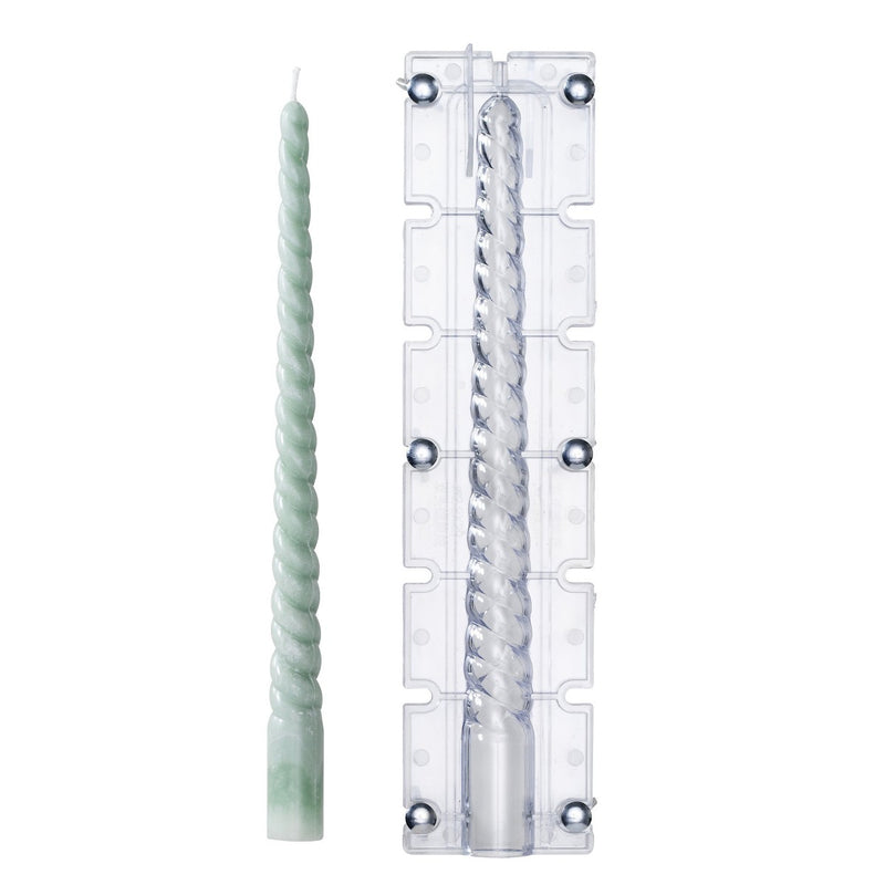 Kaarsen gietmal - 29 cm - gedraaide kaars