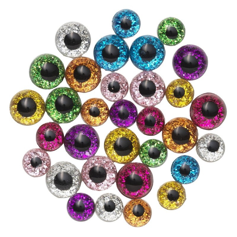Dierenogen - 32 stuks - glitter