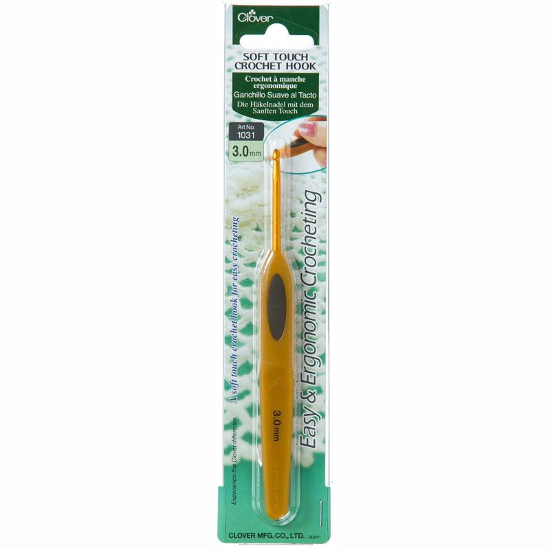Clover haaknaald - ergonomisch - aluminium - 3 mm