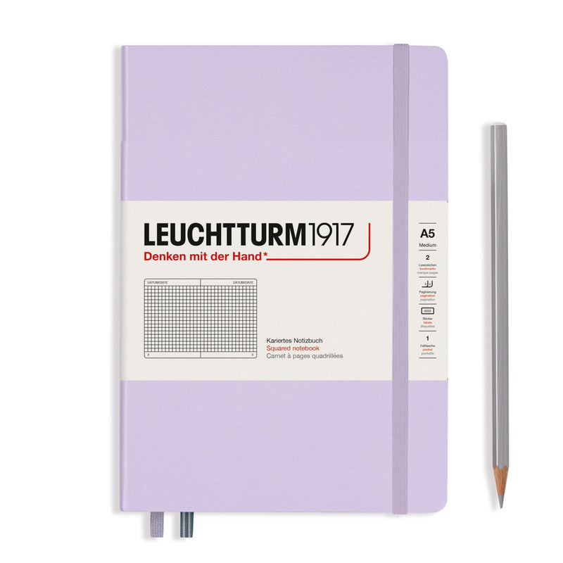 LEUCHTTURM1917 - notebook A5 - ruitjes - lila