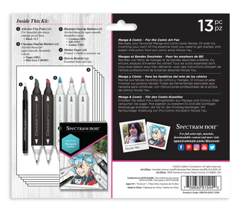 Spectrum Noir discovery kit - manga and comic