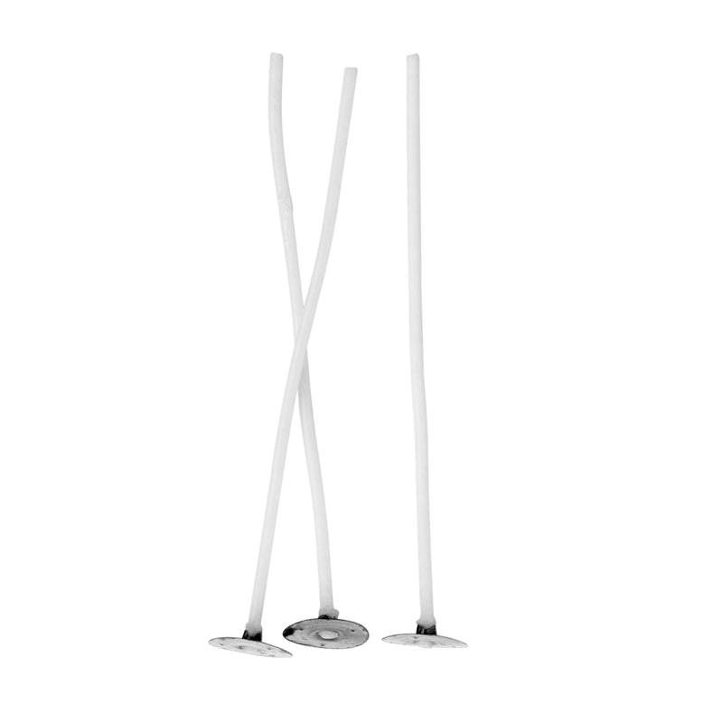 Kaarsenlont met waslaag en voetje - 10 cm - 10 stuks